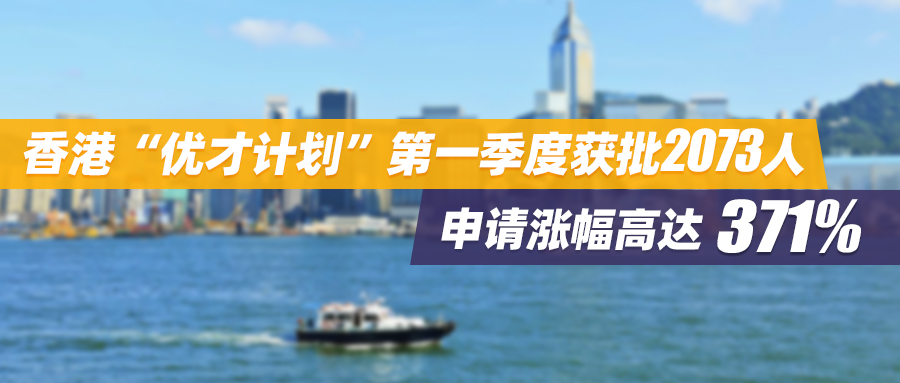 香港“优才计划”第一季度获批2073人，申请涨幅高达371%！