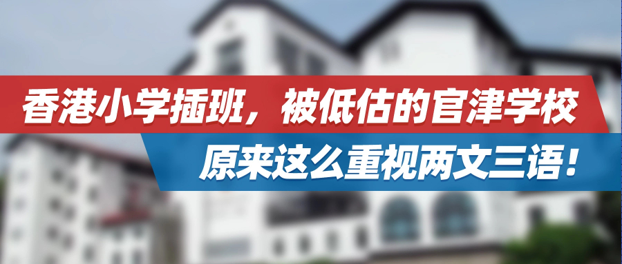 香港小学插班 | 被低估的官津学校，原来这么重视两文三语！